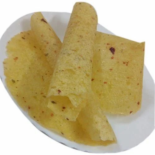 Dry Potato Papad - 1 Kilogram, Spicy & Salty Taste | FSSAI Certified, Packaged in Convenient Packet, 6 Months Shelf Life