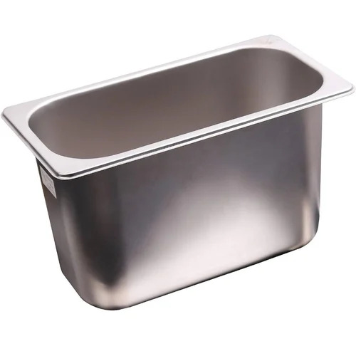 Gastronorm Pans - Stainless Steel, Rectangular Shape 0.50L to 62L, 0.8mm Thickness | Ideal for Restaurants and Kitchens, Multiple Sizes Available