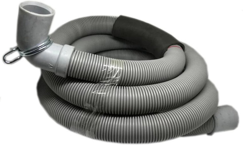 Washing Machine Outlet Pipes - PVC Material, 200 cm Length, Grey Color, Round Shape | Reinforced for Oil Resistance, Hardness for Durability
