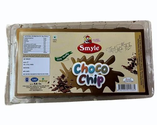 300gm Smyle Choco Chips Cookies - 300 Gram, Round Shape | Low-Fat Sweet Taste Cookies