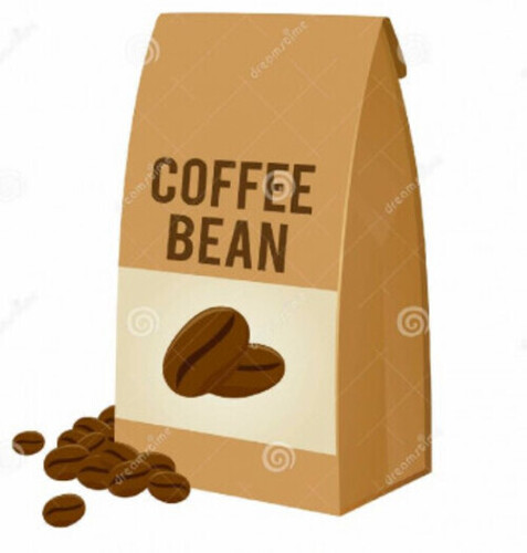 Coffee Beans Packaging Pouch - LDPE Material, Multi Color Pattern | Printed Design for Effective Coffee Preservation