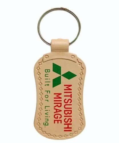 Rubber Promotional Keychain - Rubber Material, Plain Design, Cream Color | Attractive Designs, Good Quality, Indian Regional Style