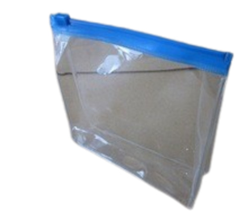 Transparent Zipper Pouch - Plastic Material, Plain Design | Lightweight, Reusable, Ideal for Packaging
