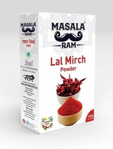 100g Masala Ram Lal Mirch Powder - 100% Pure Red Powder | Good Quality FSSAI Certified Room Temperature Storage 12 Months Shelf Life