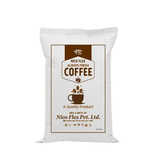 Coffee Beans Packaging Bag - Plastic Material 25kg Storage Capacity Multi-Color Printed Design | Ideal for Coffee Bean Storage and Transport