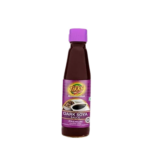 Dark Soya Sauces - Liquid, 200 Grams | Black Color, 6 Months Shelf Life, Good Quality, FSSAI Certified, Bottle Packaging