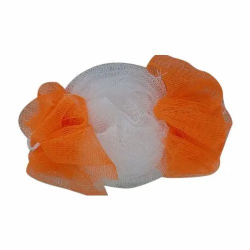 Nylon Body Sponge - Medium Size, Cream Color | Good Quality, Customizable Options, Multi-Color Variety