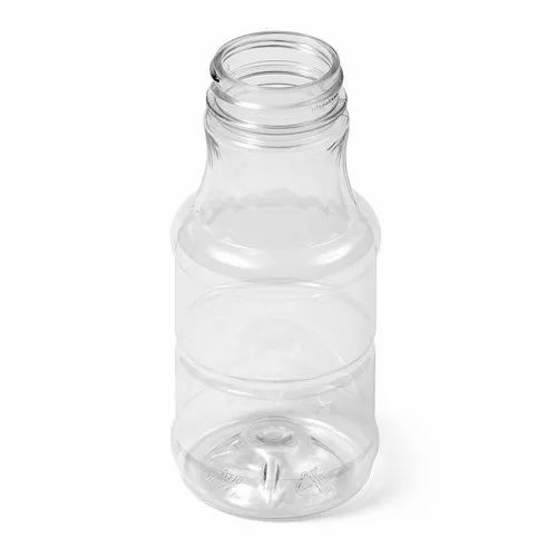 Plastic Milk Bottle - PET Material, 150 Ml Size, Transparent Color | Durable, Round Shape, Screw Cap, Fine Finished, Easy Open End