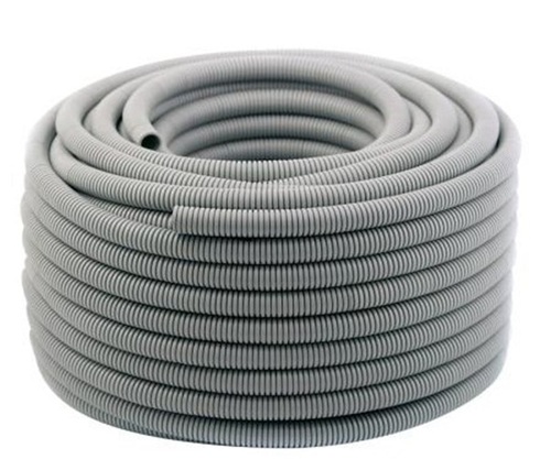 PVC Electrical Flexible Pipe - Durable Seamless Gray Round Pipe | Ideal for Architectural Applications Fine Finished Very Good Quality