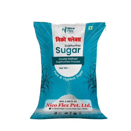Sugar Packaging Bag - PP Material, 50 kg Capacity | Multi-Color Printed Design
