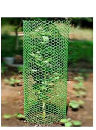 Tree Fencing Net - Steel, Square Shape, Green Color | Easily Assembled for Safety Purposes