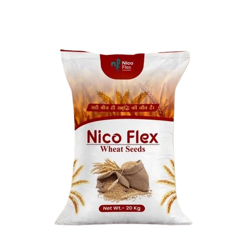 Wheat Seeds Packaging Bag - HDPE Material, Multi Color, Glossy Finish | Waterproof, Recyclable, UV Light Resistant, Tear & Puncture Resistant