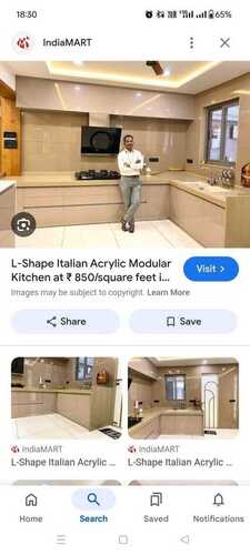 Acrylic   moduar  kitchen  