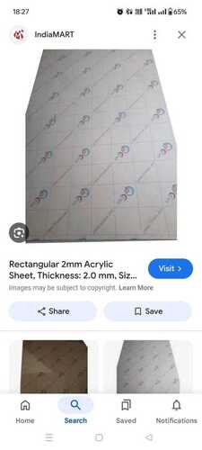 acrylic  sheet  2mm  rectangular  