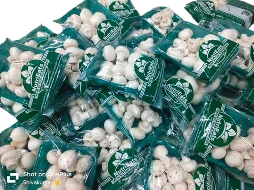 Button Mushroom - A Grade Fresh Vegetables | White Color, Optimal Quality, Cooking Grade, Sourced from India, Ideal for Culinary Use