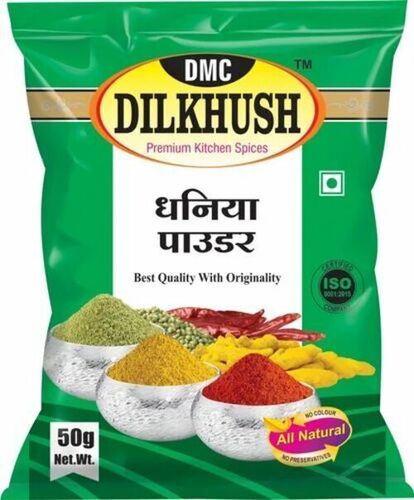 Dilkhush Coriander (Dhaniya) Powder 50gm - 99% Purity, FSSAI Certified | Green Powder, Ideal for Cooking, 12 Months Shelf Life