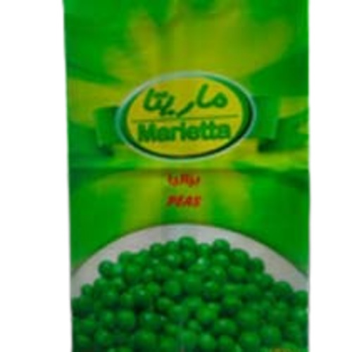 Frozen Food Packaging Pouches - Plastic Material Printed Design Green Color | Durable Versatile Ideal for Freezing & Storing Food