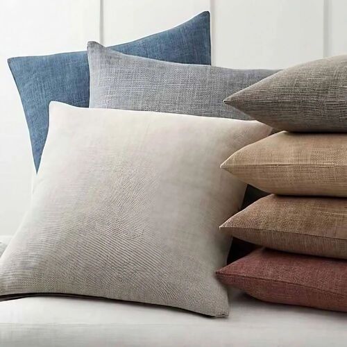 Plain Cotton Cushion Cover - Pattern: Bronzed