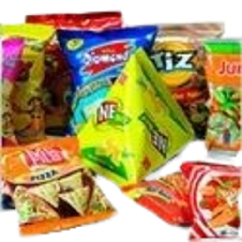 Snack Food Packaging Pouches - Printed Plastic Pouches | Multi Color Design, Versatile for All Snack Types