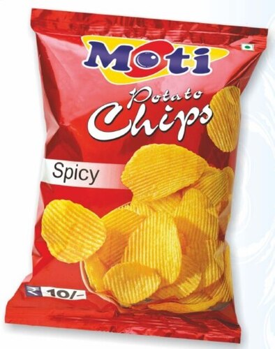Spicy Potato Chips - Potato Fried 6 Months Shelf Life | Tasty Healthy Salty Flavor FSSAI Certified Packed in Convenient Packet