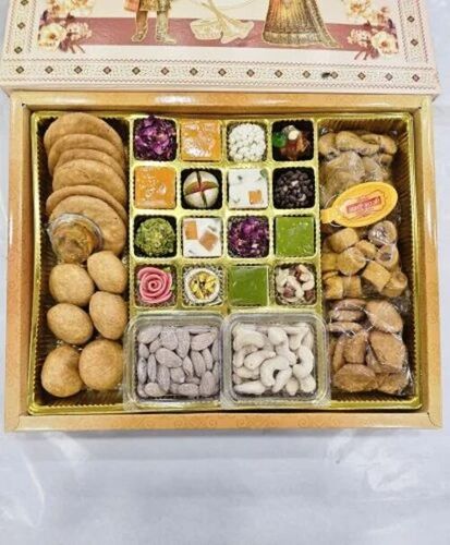 Square Wedding Bhaji Sweet Box