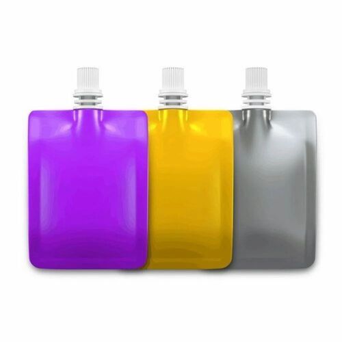 Plastic Plain Spout Pouch - Plastic Material, Multi Color | Versatile Packaging Solution for Various Applications