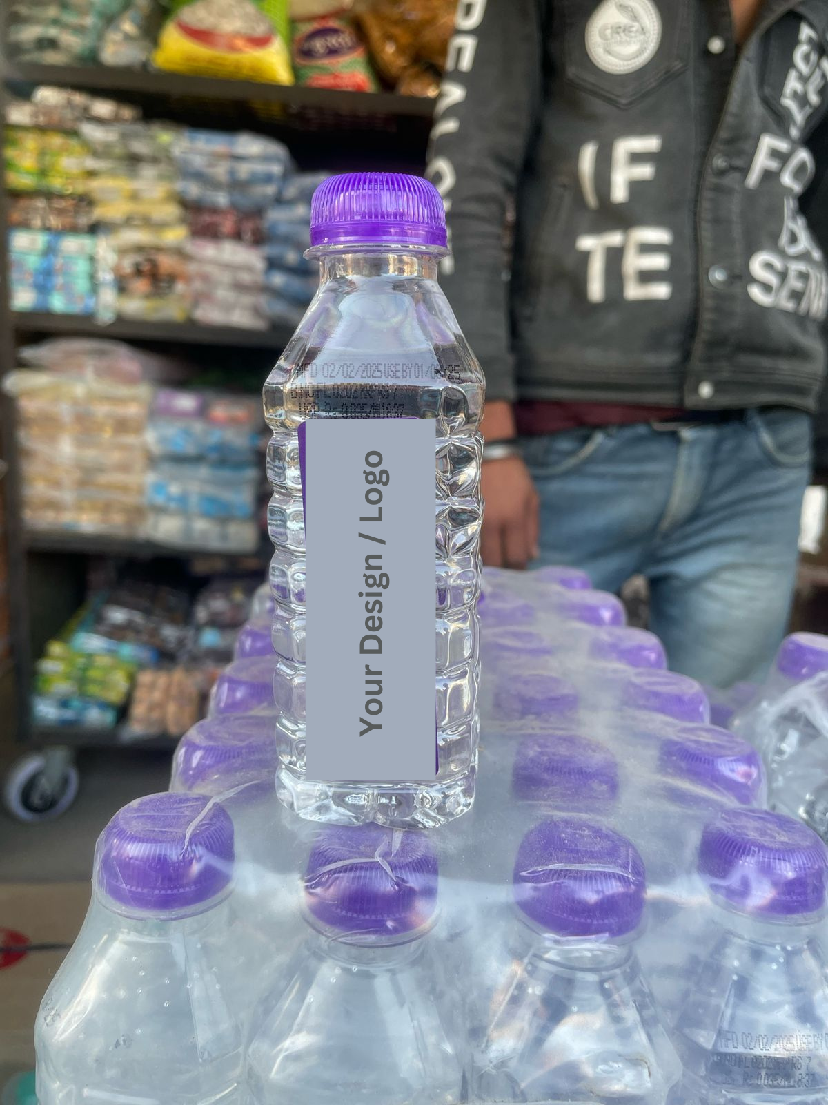 Customised mineral water bottle