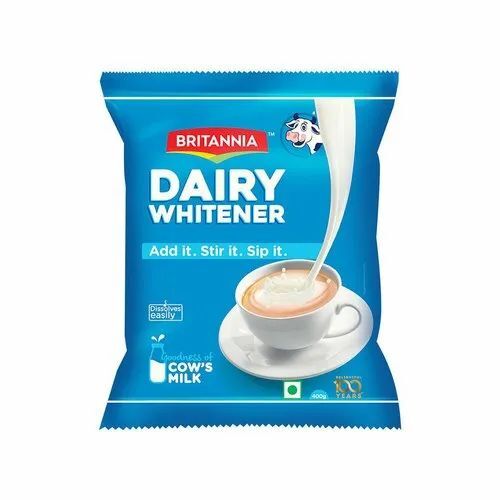 Dairy Product Packaging Pouch - Side Gusseted, 1 Kg Capacity, Blue Plastic, Rotogravure Printed, Multi Layer Laminated, Heat Sealed Closure