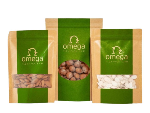 Dry Fruits Packaging Pouches - Plastic Material, Stand Up Pouch , Multi Color Printed Design for Convenient Storage and Attractive Presentation