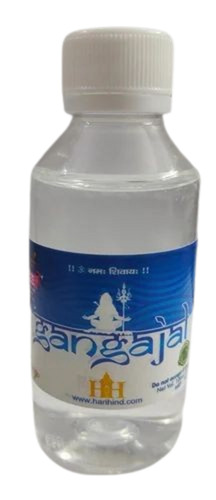 Gangajal 50 Ml - Eco-Friendly Pure Water in Transparent Bottle | Religious Hindu Theme, Perfect for Rituals and Ceremonial Purposes