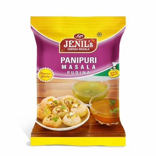 Jenil Sabras Pudina Pani Puri Masala - 30 Grams Powder, Brown Color | FSSAI Certified, Good Quality, Store in Dry Place, 6 Months Shelf Life