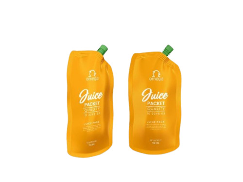 Juice Packaging Pouches - LDPE Printed Spout Pouches | Durable and Versatile Juice Storage Solution