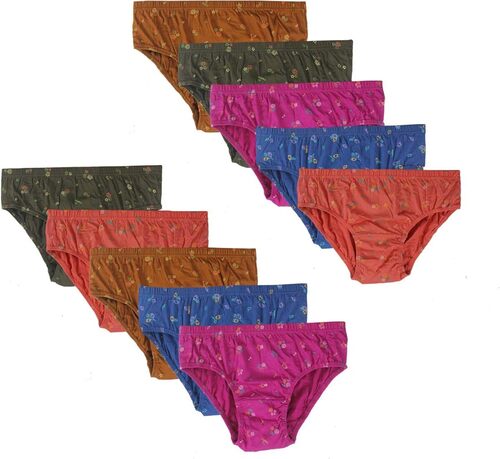 Ladies Cotton Panties - Bra Design: Unlined