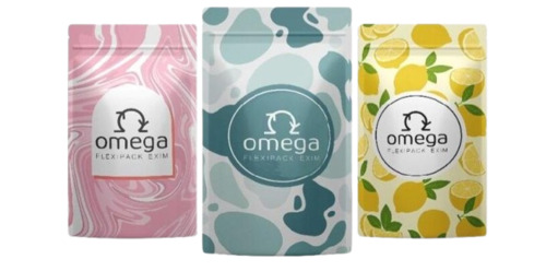 Multicolor Stand Up Zipper Pouches - Plastic Material | Printed Pattern, Ideal for Packaging Applications