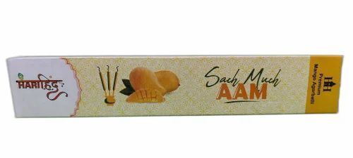 Natural Premium Mango Agarbatti - Bamboo Stick, 8 Inch Length, Brown Color | Eco-Friendly, Easy to Clean, 24 Months Shelf Life