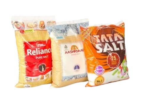 Salt Packaging Bag - HDPE Material, Multi Color, Printed Design | Ideal for Secure Salt Storage and Transportation