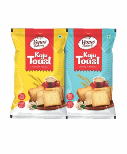 Toast Packaging Pouches - Polyester Material, 8*12 Inches Size, Multi Color, Glossy Finish, Printed Design 