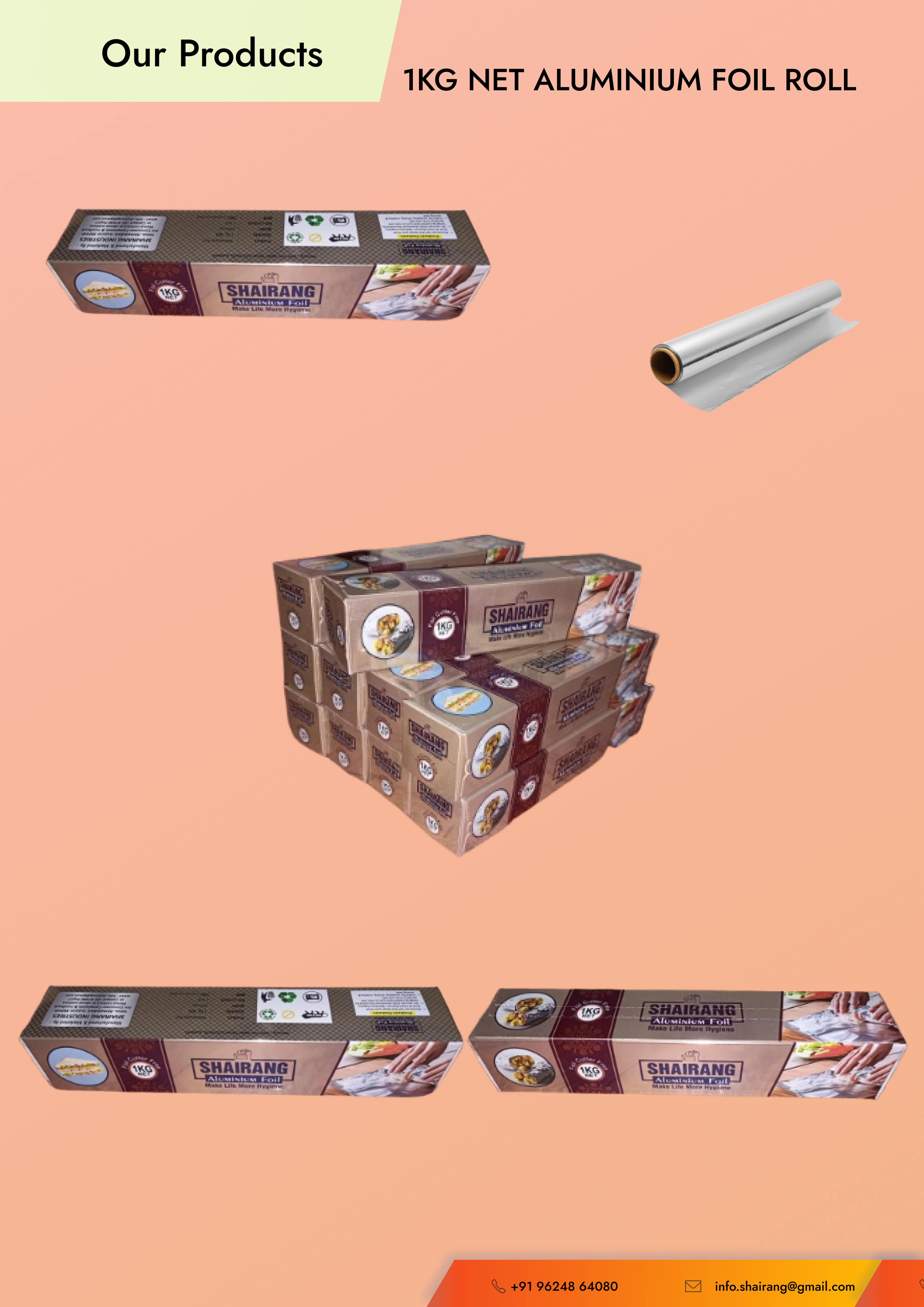 1Kg Net Aluminium Foil Roll
