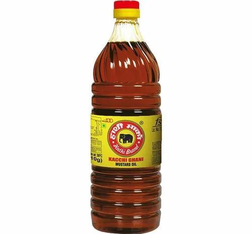 1l Kachi Ghani Mustard Oil - Mustard Seed, 1 Litre, Organic | 100% Pure, FSSAI Certified, Ideal for Cooking with 12 Months Shelf Life