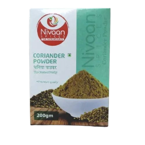 Coriander Powder Packaging Box - Recycled Paperboard Material, Multi Color Design | Eco-Friendly, Printed for Sustainability