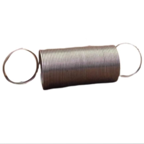 Extension Spring - 5mm Wire Diameter Double Loop Extension Design | Polished Mild Steel Silver Finish Ideal for Industrial Equipment and Assembly Line Systems