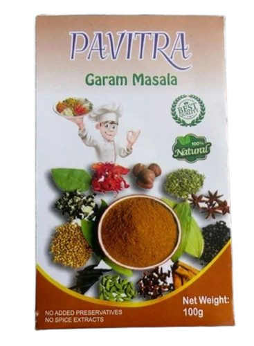 Garam Masala Packaging Box - Bleached Kraft Paperboard, 270-350 GSM Multi Color with Gloss Varnish Finish