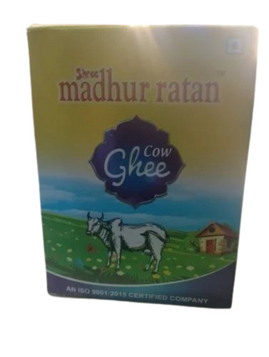 Organic Madhurratan Ghee - 1 Liter | Yellow Color, 9 Months Shelf Life, Good Packaging Type Box, FSSAI Certified by Sri Madhur Ratan