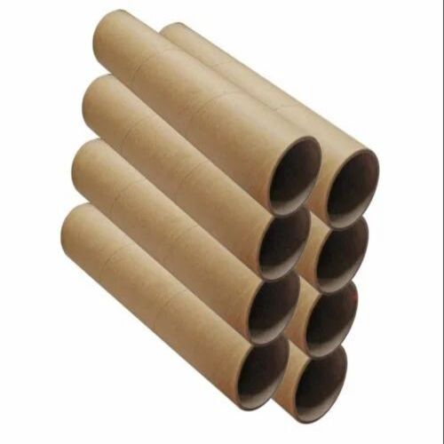 Spiral Wound Paper Tube - Kraft Paper, 4 Inch Diameter, 16 mm Thickness, Brown Color, Plain Pattern, Recyclable | Ideal for Textile Industry