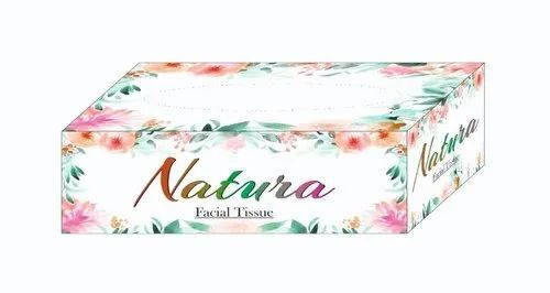Tissue Paper Packaging Box - Duplex Board, Rectangular Shape, Multi-Color Printed Design | Eco-Friendly Paper Material, Ideal for Tissue Paper Storage