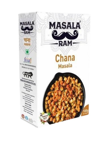 Organic Chana Masala - 100g Brown Powder | FSSAI Certified 12 Months Shelf Life Good Quality Packaging