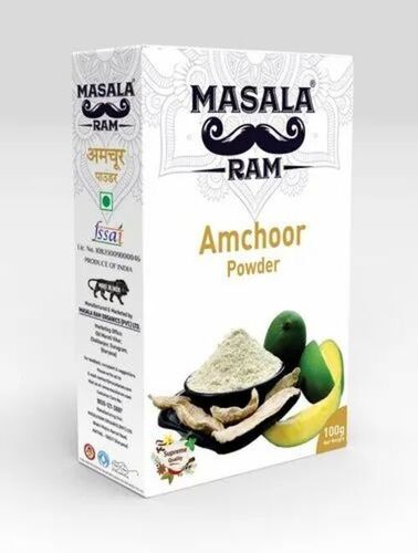 100g Masala Ram Amchur Powder - Organic Mango Powder, Brown Color | FSSAI Certified, 12 Months Shelf Life, Store in Dry Place