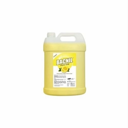 Bacnil Liquid Soap - 5L Herbal Formula, Energizing Lemon Scent, Antibacterial Properties, Skin-Softening, Gentle on All Skin Types, Refreshing and Cleansing, Middle Foam, Ideal for Stubborn Grime Removal