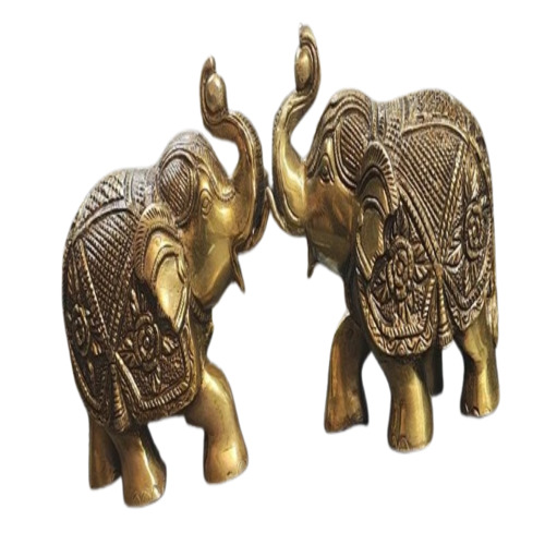 Brass Idol Elephant Statue