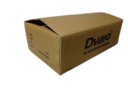 Industrial Corrugated Packaging Boxes - Brown, Rectangular, Double Wall 5 Ply, 11-25 Kg Capacity, Type B Flute, 140/150 GSM | Suitable for Apparel, Electronics, Food, Gifts & Crafts